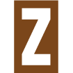 Pochoir lettre Z