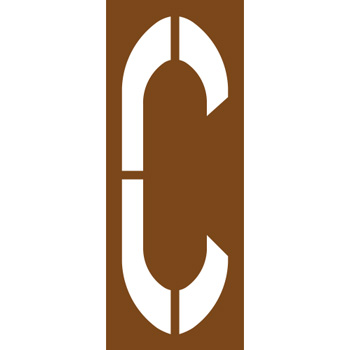 Pochoir lettre routire C
