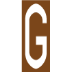 Pochoir lettre routière G
