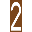 Pochoir chiffre routier 2