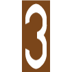 Pochoir chiffre routier 3