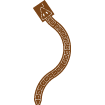 Pochoir serpent géant