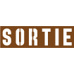 Pochoir mot SORTIE