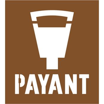 Pochoir horodateur et payant