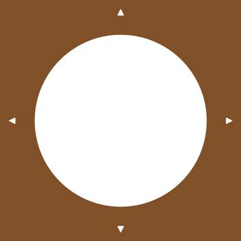 Pochoir cercle diamtre de 50 cm