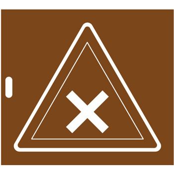 Pochoir danger matires nocives ou irritantes