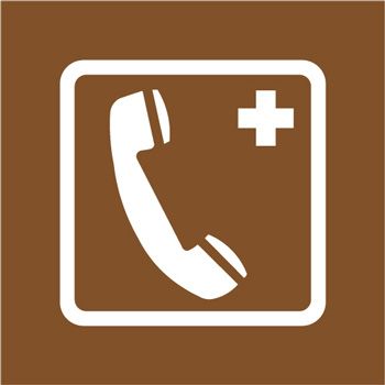 Pochoir tlphone de secours