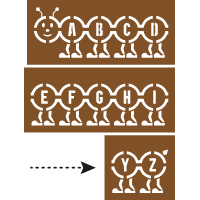 Pochoir Chien et Empreintes - Ateliergrisceleste