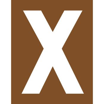 Pochoir Rfrence Itac - Lettre X
