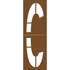 Pochoir Lettre C gamme aroport CS-ADR-DSN