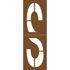 Pochoir Lettre S gamme aroport CS-ADR-DSN