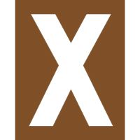 Pochoir Rfrence Itac - Lettre X