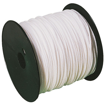 Cordeau tress en polypropylne blanc