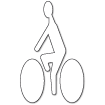 Sigle cycliste thermocollant