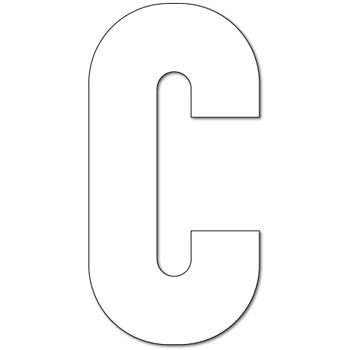 Lettre C thermocollante