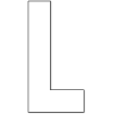 Lettre L thermocollante