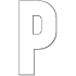Lettre P thermocollante