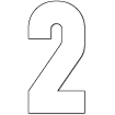 Chiffre 2 thermocollant