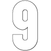 Chiffre 9 thermocollant