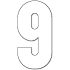 Chiffre 9 thermocollant