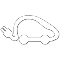 Pochoir en polypropylène - Symbole Voiture életrique