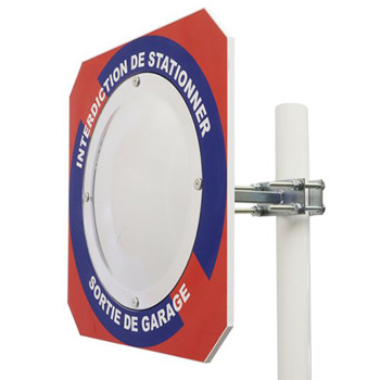 Miroir pour sortie de garage interdiction de stationner - Virages