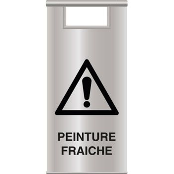 Chevalet signalisation inox peinture fraiche