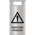 Chevalet signalisation inox peinture fraiche