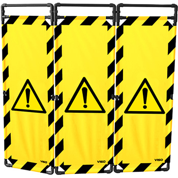 Barrire paravent danger PVC 1800 mm