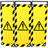 Barrire paravent danger PVC 1800 mm