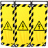 Barrire paravent danger PVC 1800 mm