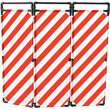 Barrire paravent hachur PVC 1800 mm