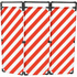 Barrire paravent hachur PVC 1800 mm