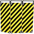 Barrire paravent hachur PVC 1800 mm