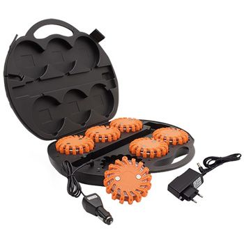 Kit de 6 balises lumineuse  leds magntique