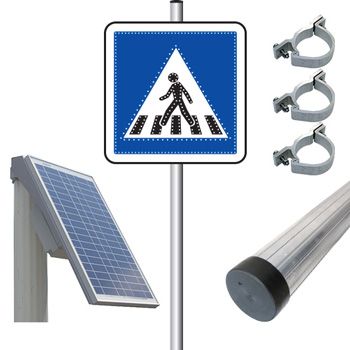 Pack panneau lumineux  leds solaire C20a