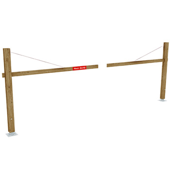 Portique limiteur de hauteur pivotant