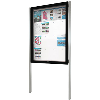 Vitrine d'information sur poteaux Edge