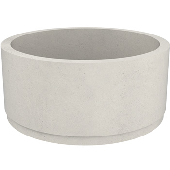 Jardini�re ronde Gravy en b�ton