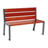 Banc Silaos bois et acier sans accoudoir