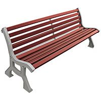 Banc Lublin 2000 mm bois et acier