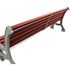 Banc Lublin 2000 mm bois et acier