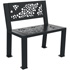 Banc Berlin mtal graphique 1 place