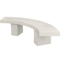 Banquette courbe Sorel en b�ton
