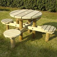 Table de pique-nique en bois Myrtille