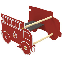 Jeu sur ressort camion pompier