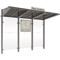 Abri bus Conviviale sans bardage lat�ral