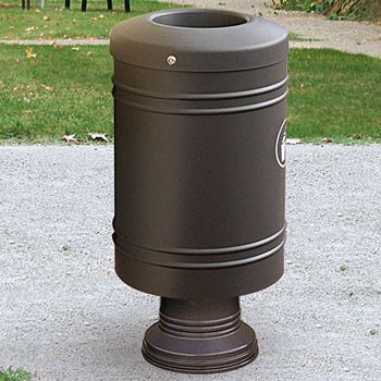 Corbeille Gascogne bicolore pied en fonte
