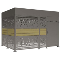 Abri vlos scuris Horizon acier bois