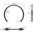 Arceau v�lo rond en inox